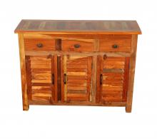 RECLAIMED TEAK 3 DRAWER / 3 DOOR SIDEBOARD / CABINET