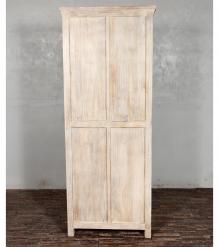 RECLAIMED TEAK 2 PC WOOD & GLASS CABINET