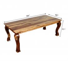 CARVED ROSEWOOD DINING TABLE