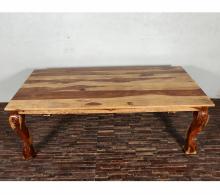 CARVED ROSEWOOD DINING TABLE
