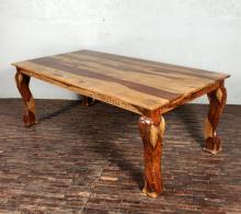 CARVED ROSEWOOD DINING TABLE