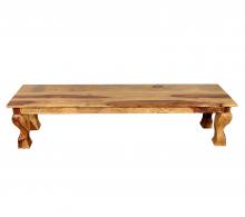 CARVED ROSEWOOD BENCH