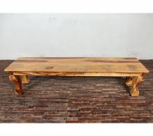 CARVED ROSEWOOD BENCH