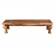 CARVED ROSEWOOD BENCH