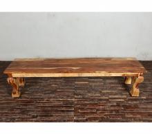 CARVED ROSEWOOD BENCH