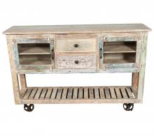 RECLAIMED TEAK + IRON SIDEBOARD / CONSOLE