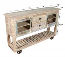 RECLAIMED TEAK + IRON SIDEBOARD / CONSOLE