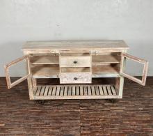 RECLAIMED TEAK + IRON SIDEBOARD / CONSOLE