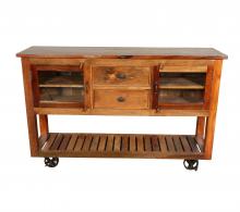 RECLAIMED TEAK + IRON SIDEBOARD / CONSOLE