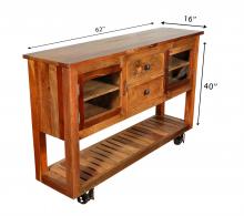 RECLAIMED TEAK + IRON SIDEBOARD / CONSOLE