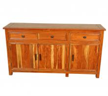 Solid Reclaimed Teak Wood 3 Door, 3 Drawer Sideboard Console Server