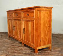 Solid Reclaimed Teak Wood 3 Door, 3 Drawer Sideboard Console Server