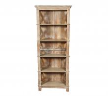 Solid Reclaimed Teak Wood Bookshelf Bookcase Shelving Unit