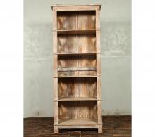 Solid Reclaimed Teak Wood Bookshelf Bookcase Shelving Unit