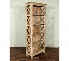 Solid Reclaimed Teak Wood Bookshelf Bookcase Shelving Unit