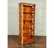 Solid Reclaimed Teak Wood Bookshelf Bookcase Shelving Unit