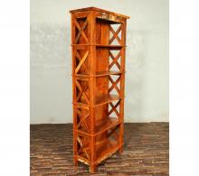 Solid Reclaimed Teak Wood Bookshelf Bookcase Shelving Unit