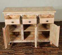 SOLID RECLAIMED TEAK 3 DOOR, 3 DRAWER  CABINET CONSOLE SIDEBOARD