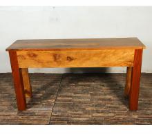 CARVED SOLID TEAK WOOD CONSOLE 