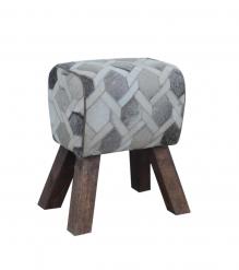  GENUINE LEATHER STOOL BENCH