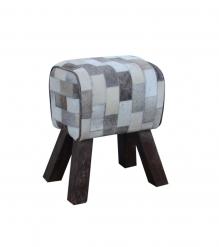 GENUINE LEATHER STOOL BENCH