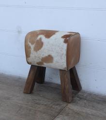GENUINE LEATHER STOOL BENCH