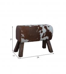 GENUINE LEATHER STOOL BENCH