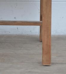 SOLID WOOD &  LEATHER CHAIR