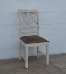Wood And Leather Chair