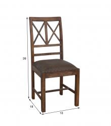 Wood And Leather Chair
