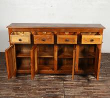 SOLID RECLAIMED TEAK WOOD SIDEBOARD 4 DOORS / 4 DRAWERS 
