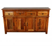SOLID RECLAIMED TEAK WOOD SIDEBOARD 4 DOORS / 4 DRAWERS 