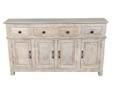 SOLID RECLAIMED TEAK WOOD SIDEBOARD 4 DOORS / 4 DRAWERS 