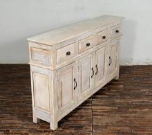 SOLID RECLAIMED TEAK WOOD SIDEBOARD 4 DOORS / 4 DRAWERS 