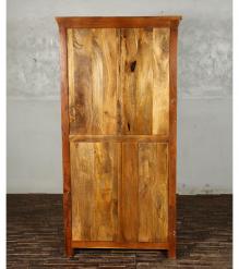 SOLID RECLAIMED TEAK WOOD 2 DOOR WARDROBE CABINET ARMOIRE