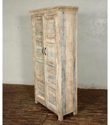 SOLID RECLAIMED TEAK WOOD  2 DOOR WARDROBE CABINET ARMOIRE