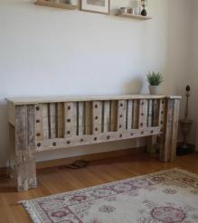 SOLID RECLAIMED WOOD & IRON CONSOLE TABLE