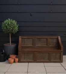 WOODEN BENCH WITH STORAGE