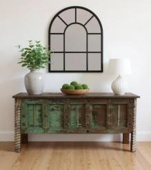 RECLAIMED & REPURPOSED WOOD CONSOLE / SOFA TABLE 