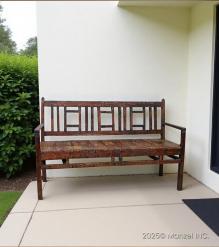 SOLID RECLAIMED TEAK BENCH