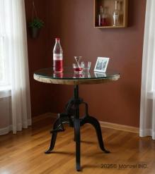 Industrial Iron Crank Pub Table