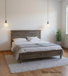 SOLID WOOD KING SIZE BED