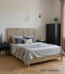 SOLID WOOD Queen bed