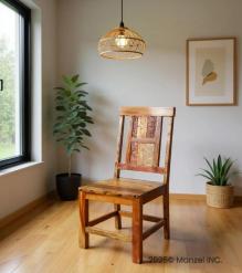 SOLID HAND CARVED RECLAIMED TEAK CHAIR