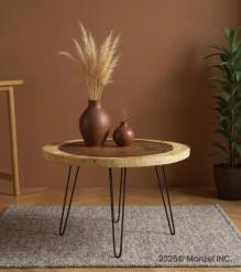 SOLID WOOD LIVE EDGE COFFEE TABLE