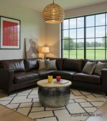 SOLID WOOD & IRON COFFEE TABLE