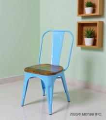 WOODEN IRON CHAIR 