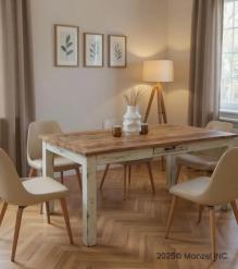 SOLID RECLAIMED TEAK DINING TABLE 
