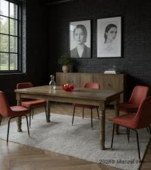 SOLID WOOD DINING TABLE