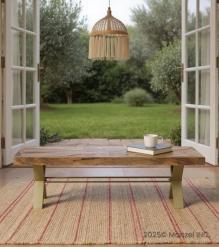 SOLID WOOD & IRON BENCH